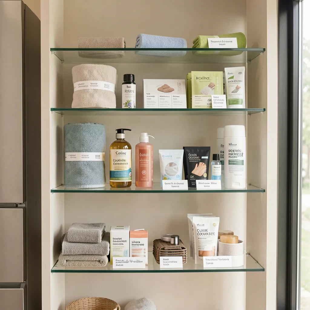 Diagram of evaporative cooling with water molecules and airflow